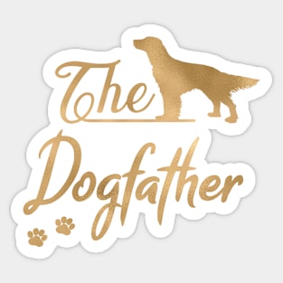 The English Setter Dogfather Sticker